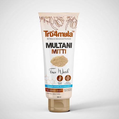 Tru4mula ™ Multani Mitti Face Wash |  Multani Mitti Organic for Face | Face Wash For Men &amp; Women |&nbsp;