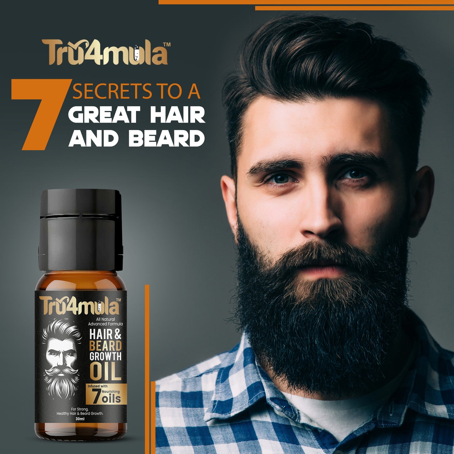 Tru4mula ™ Hair & Beard Growth Oil |